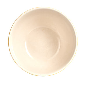 Lg Ribbed Light Yellow Bowl