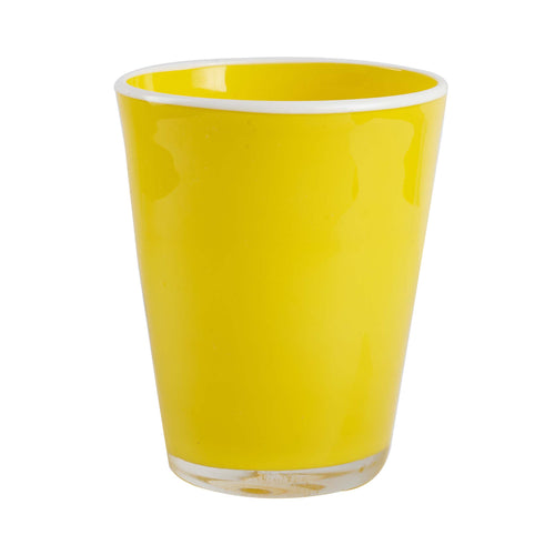 Bright Yellow Glass Cup