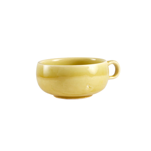Short Yellow/Green Tea Cup