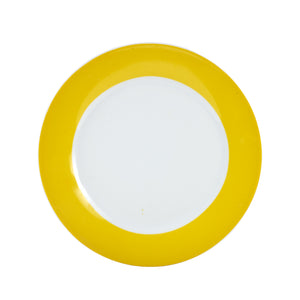 Md Bright Yellow Rimmed Plate