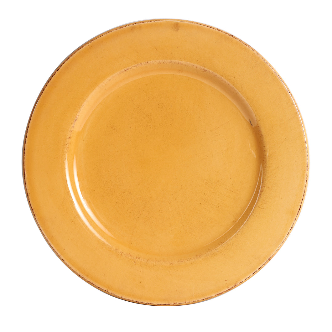 Lg Antique Yellow Plate