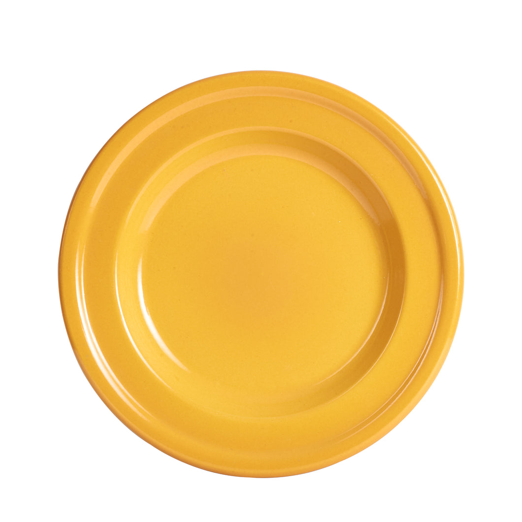 Md Honey Yellow Fluted Plate