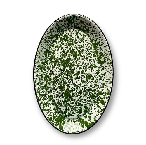Green Enamel Platter