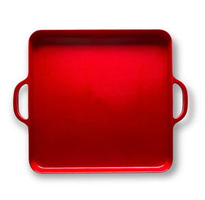 Red Plastic Tray