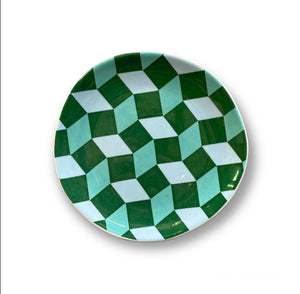 Green Pattern Side Plate