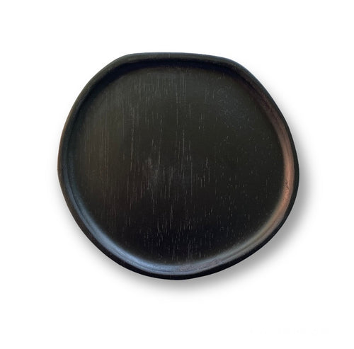 Black Wood Plate