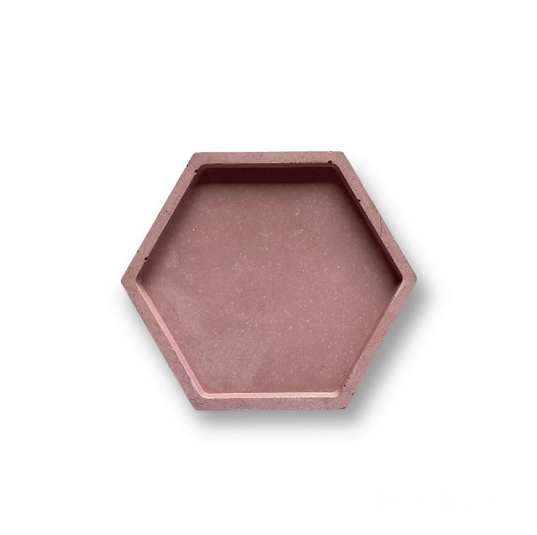 Octagonal Small Pink Plate