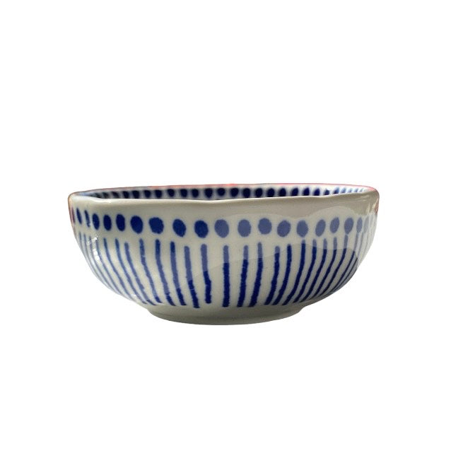 Blue and White Pattern Bowl