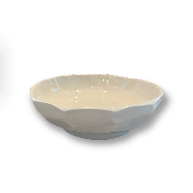 Cream Pottery Bowl